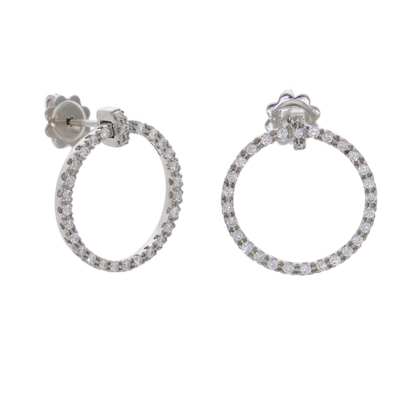 Aros Oro Blanco y Brillantes AR0612294