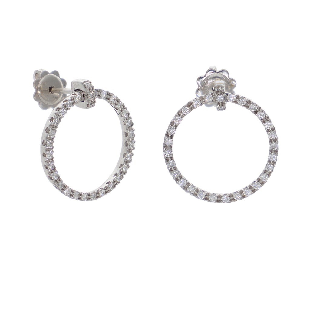 Aros Oro Blanco y Brillantes AR0612294