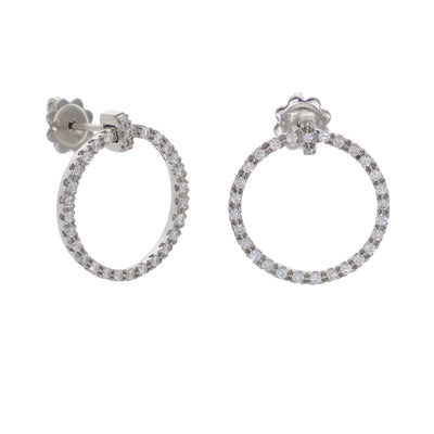 Aros Oro Blanco y Brillantes AR0612294