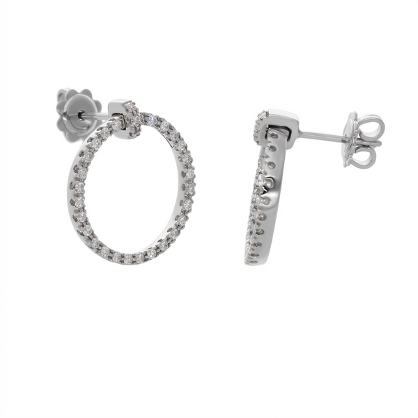 Aros Oro Blanco y Brillantes AR0612294