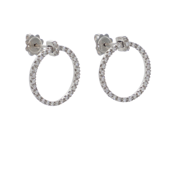 Aros Oro Blanco y Brillantes AR0612294