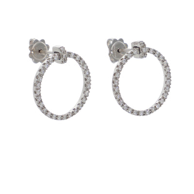 Aros Oro Blanco y Brillantes AR0612294