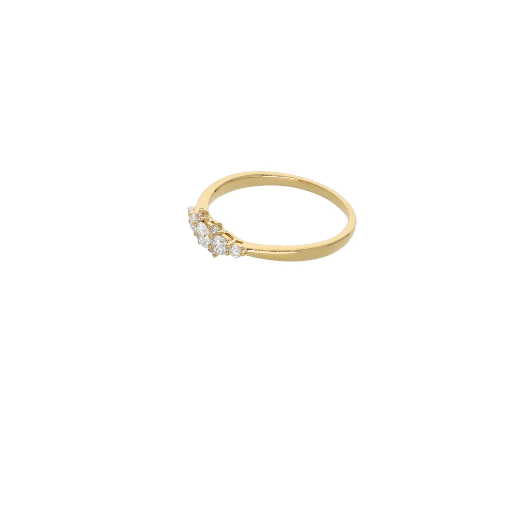 Anillo Oro Amarillo y Brillantes AN13402