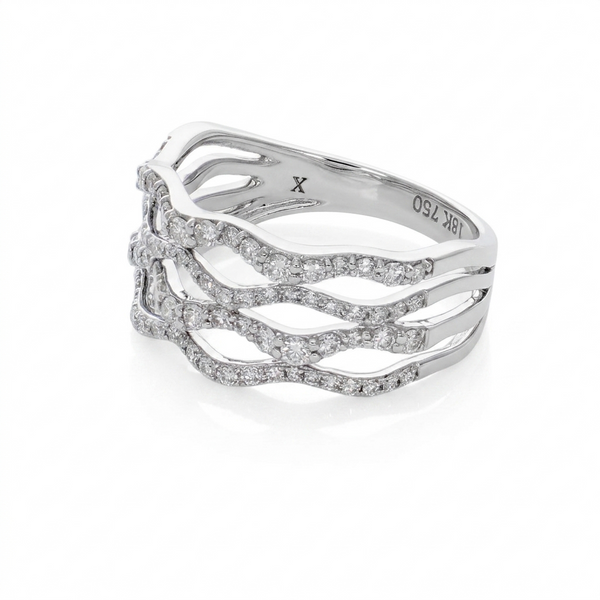 Anillo Oro Blanco y Brillantes AN5955
