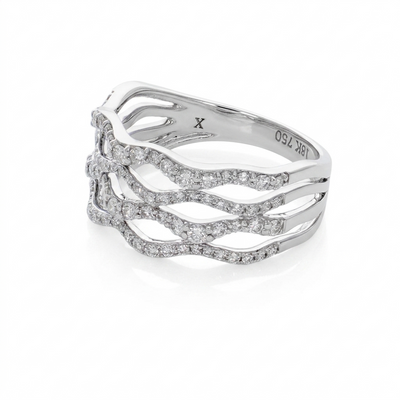 Anillo Oro Blanco y Brillantes AN5955