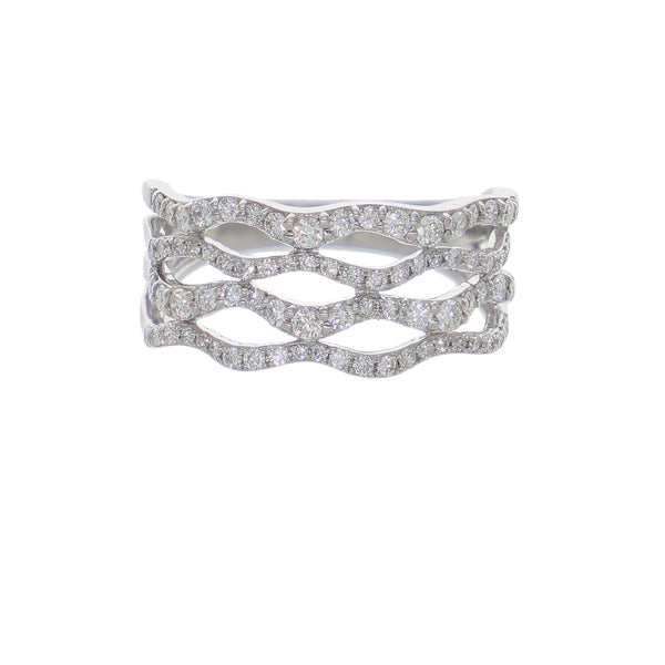 Anillo Oro Blanco y Brillantes AN5955
