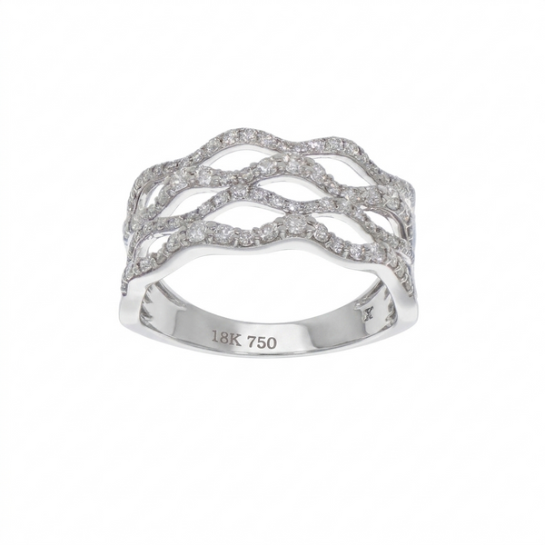 Anillo Oro Blanco y Brillantes AN5955