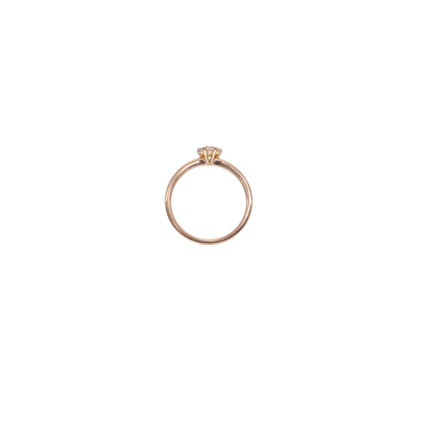 Anillo Oro Rosa y Brillantes Roseta AN13406
