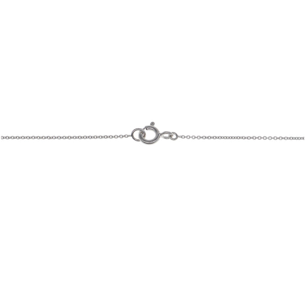 Collar Oro Blanco y Brillantes CO-13412
