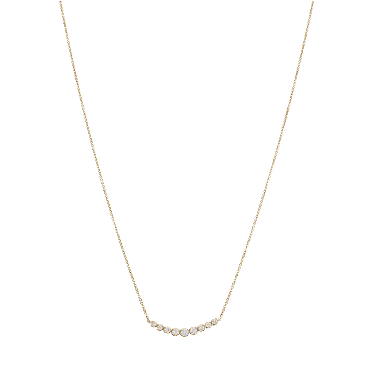 Collar Oro Amarillo y Brillantes CO-13413