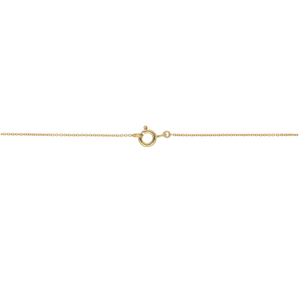Collar Oro Amarillo y Brillantes Punto Luz Halo CO-13425