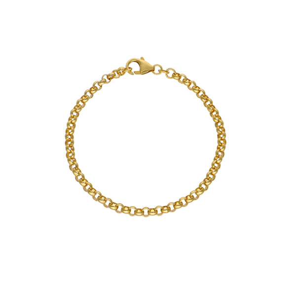 Pulsera Oro Amarillo 14kt Rolo P005204023190