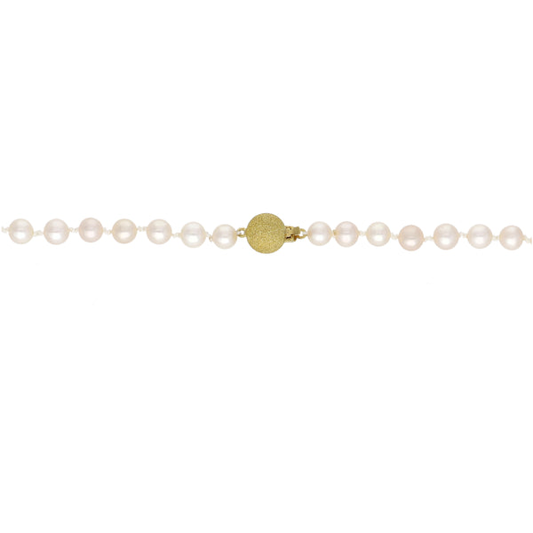 Collar Oro Amarillo con Perlas Cultivadas CO13615
