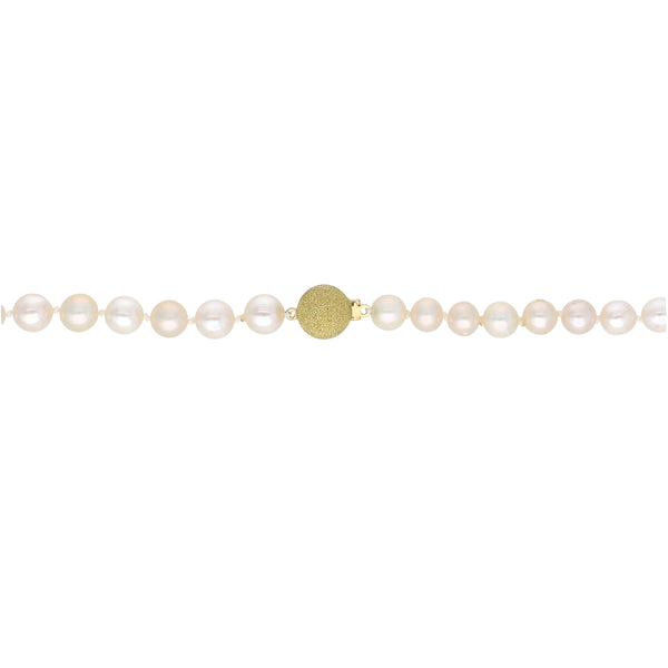 Collar de Oro Amarillo con Perlas Cultivadas CO13617