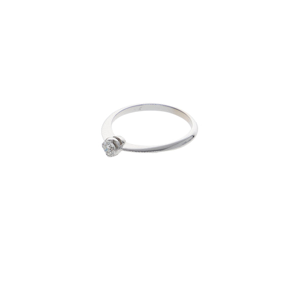 Anillo Oro Blanco con Brillante AN13619