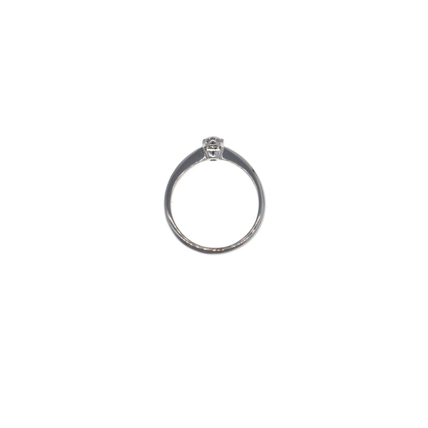 Anillo Oro Blanco con Brillante AN13619