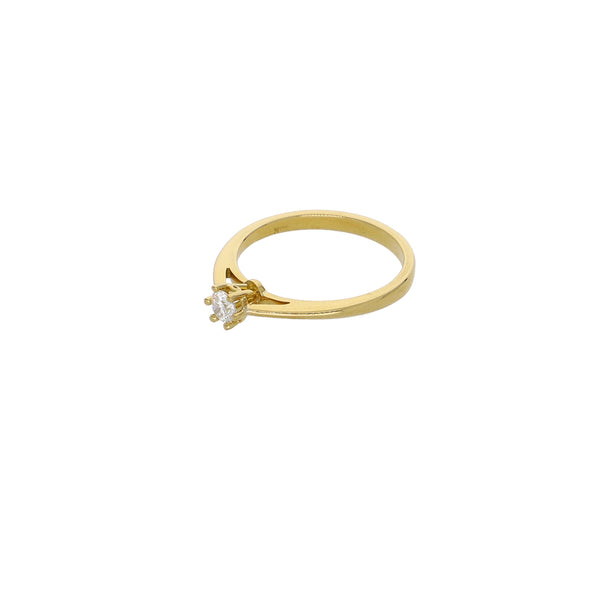 Anillo Oro Amarillo con Brillante AN13623