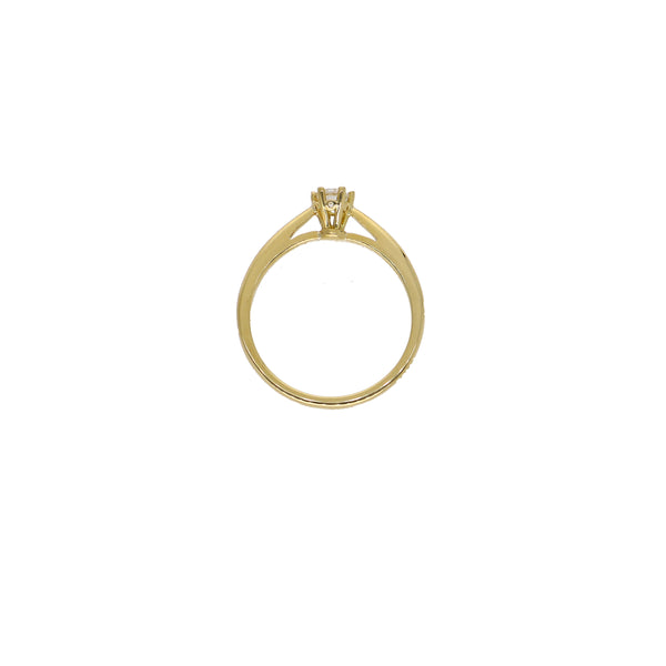 Anillo Oro Amarillo con Brillante AN13623