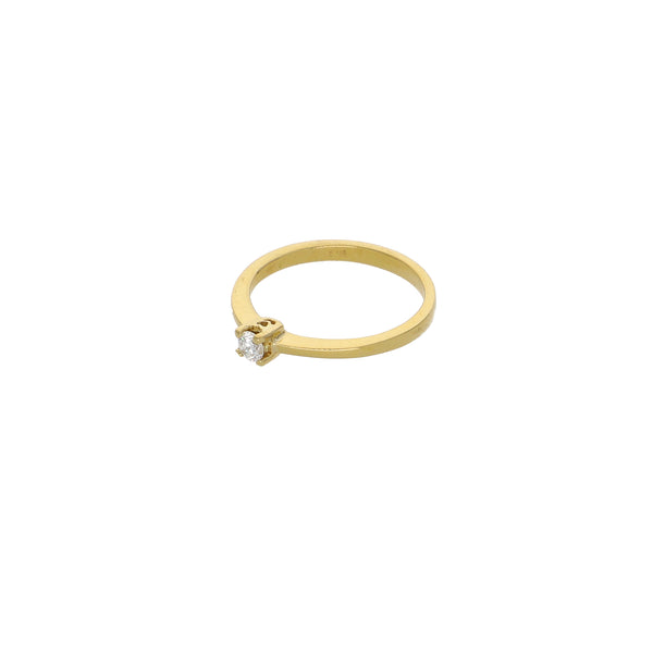 Anillo Oro Amarillo con Brillante AN13624