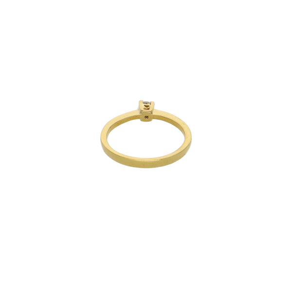 Anillo Oro Amarillo con Brillante AN13624