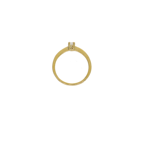 Anillo Oro Amarillo con Brillante AN13624