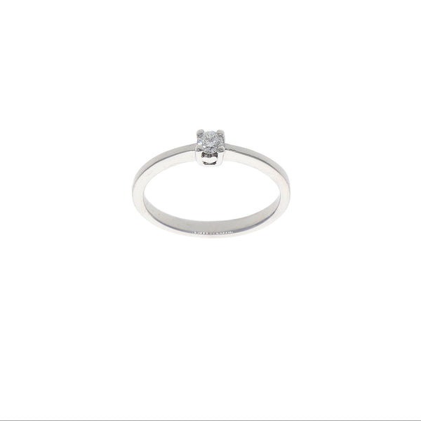 Anillo Platino con Brillante AN13625