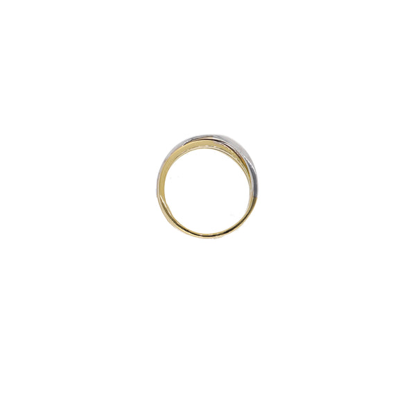 Anillo Oro Amarillo y Blanco con Brillantes AN13572