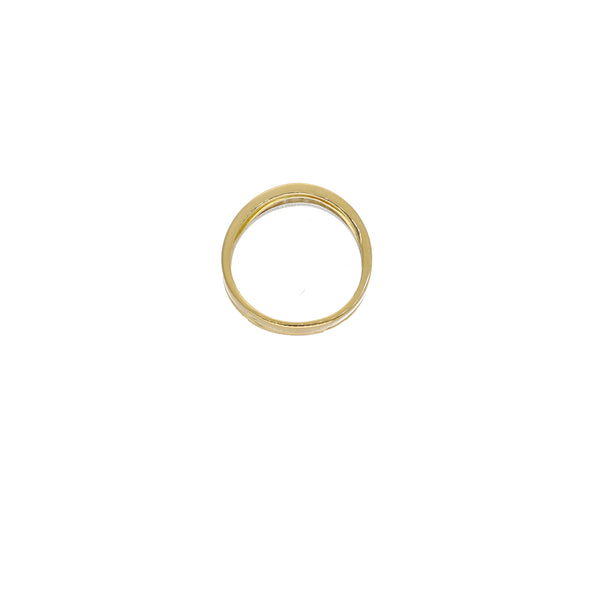 Anillo Oro Amarillo y Blanco con Brillantes AN13575