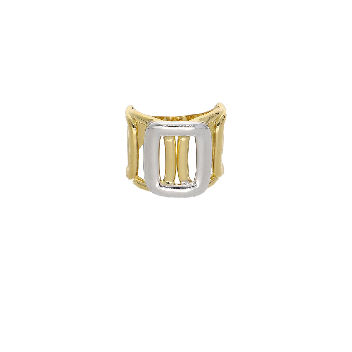 Anillo Oro Amarillo y Blanco AN13576