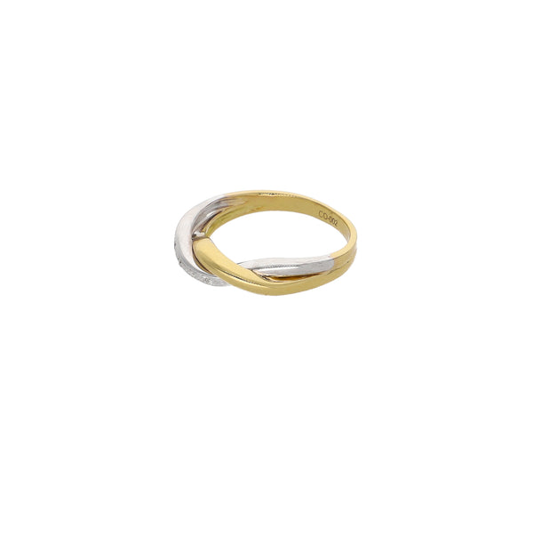 Anillo Oro Amarillo y Blanco con Brillantes AN13577