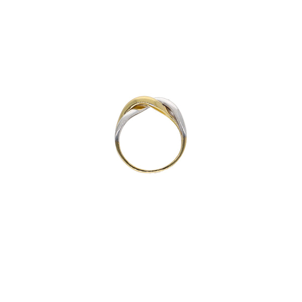 Anillo Oro Amarillo y Blanco con Brillantes AN13577