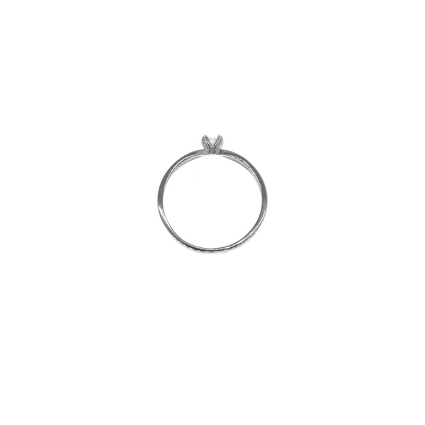Anillo Oro Blanco y Brillante Solitario AN13592