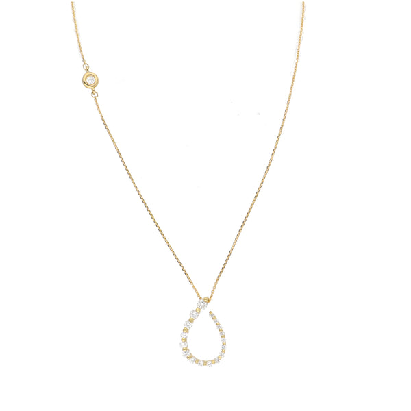 Collar Oro Amarillo y Brillantes CO-13852