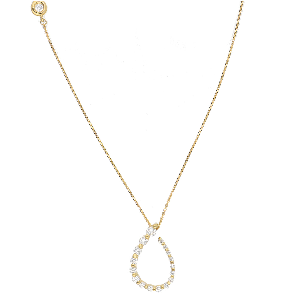 Collar Oro Amarillo y Brillantes CO-13852
