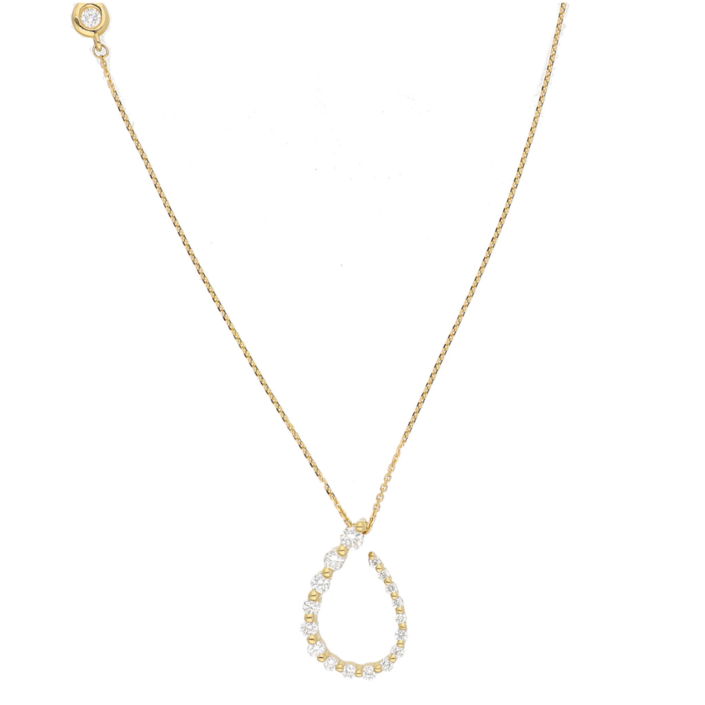 Collar Oro Amarillo y Brillantes CO-13852