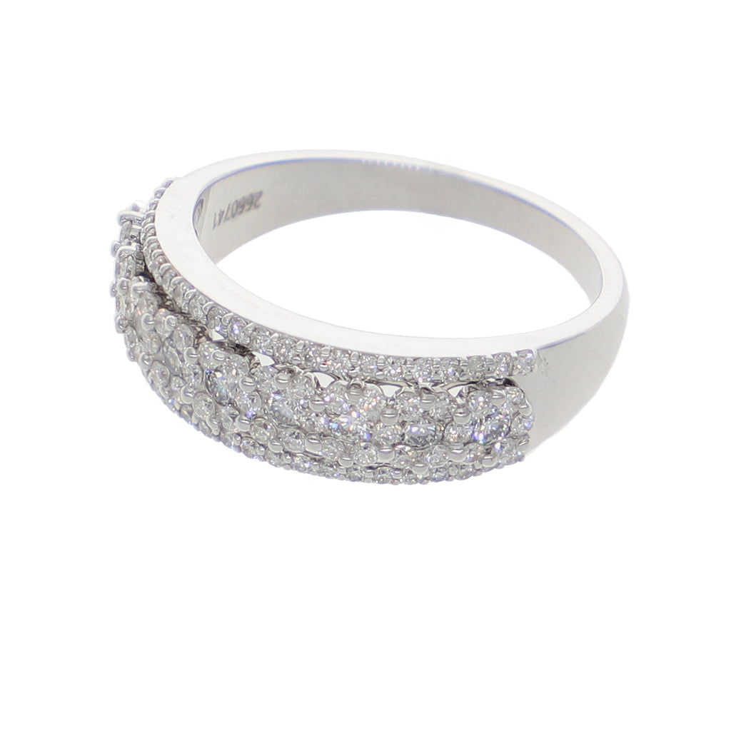 Anillo Oro Blanco Cintillo AN-13890