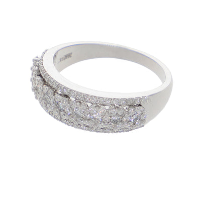 Anillo Oro Blanco Cintillo AN-13890