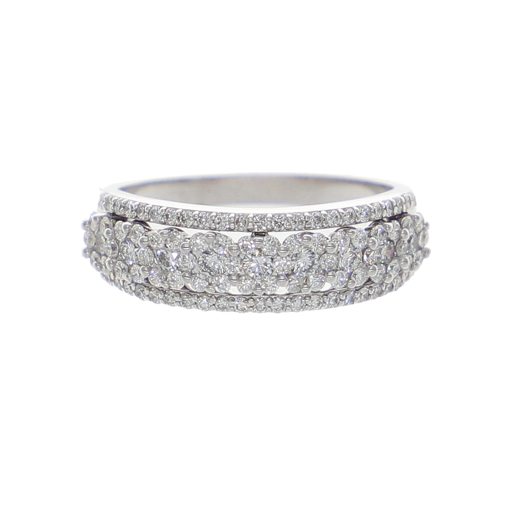 Anillo Oro Blanco Cintillo AN-13890