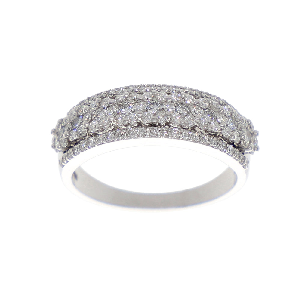 Anillo Oro Blanco Cintillo AN-13890