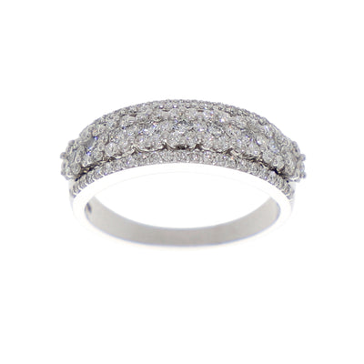 Anillo Oro Blanco Cintillo AN-13890