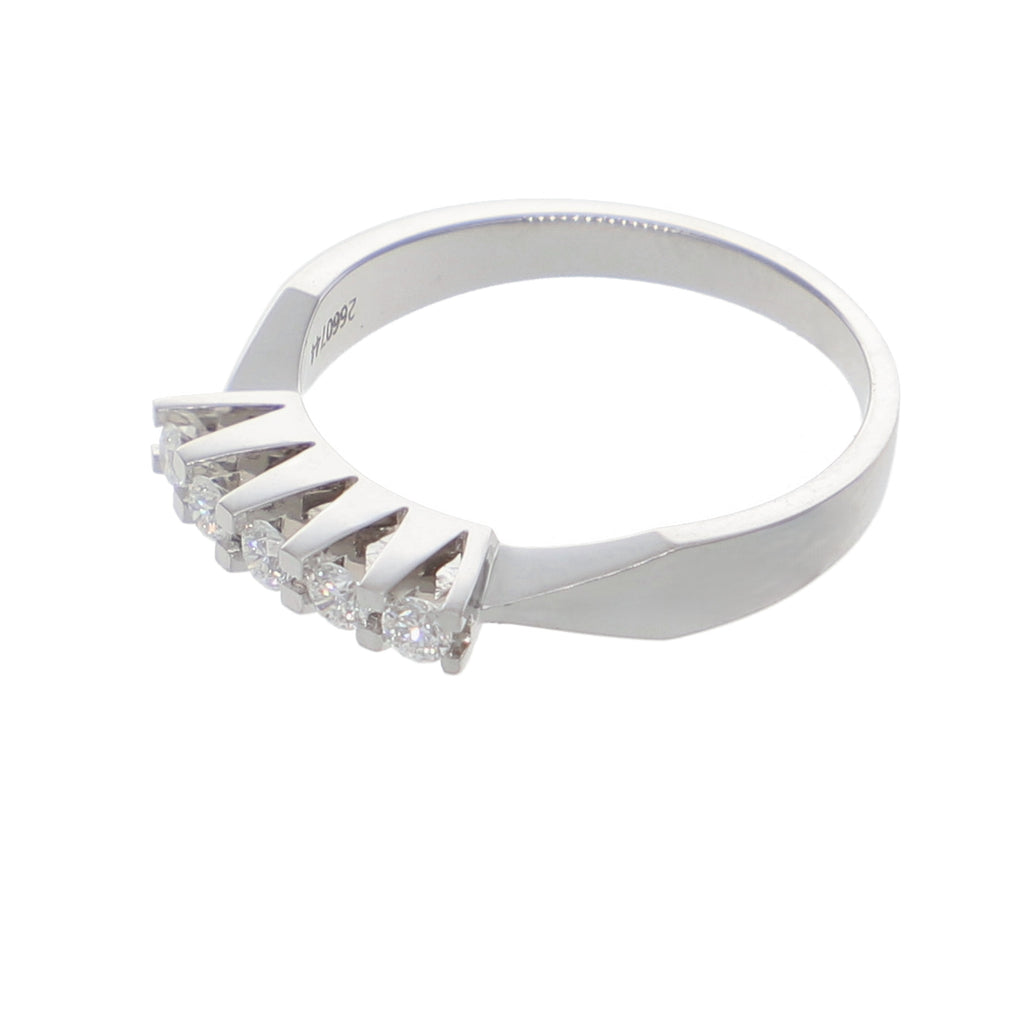 Anillo Oro Blanco Cintillo AN-13891