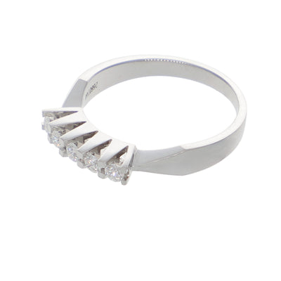 Anillo Oro Blanco Cintillo AN-13891