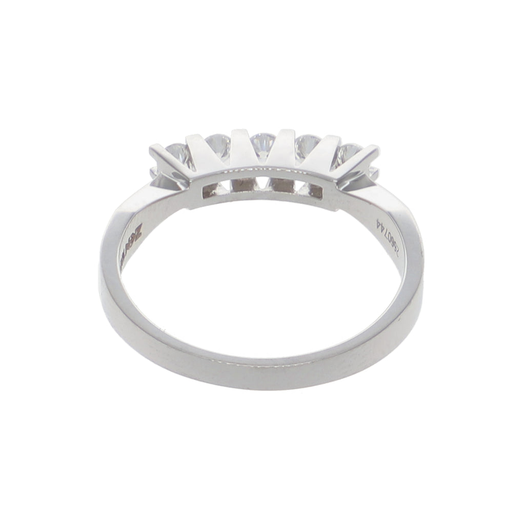 Anillo Oro Blanco Cintillo AN-13891