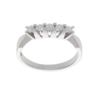 Anillo Oro Blanco Cintillo AN-13891