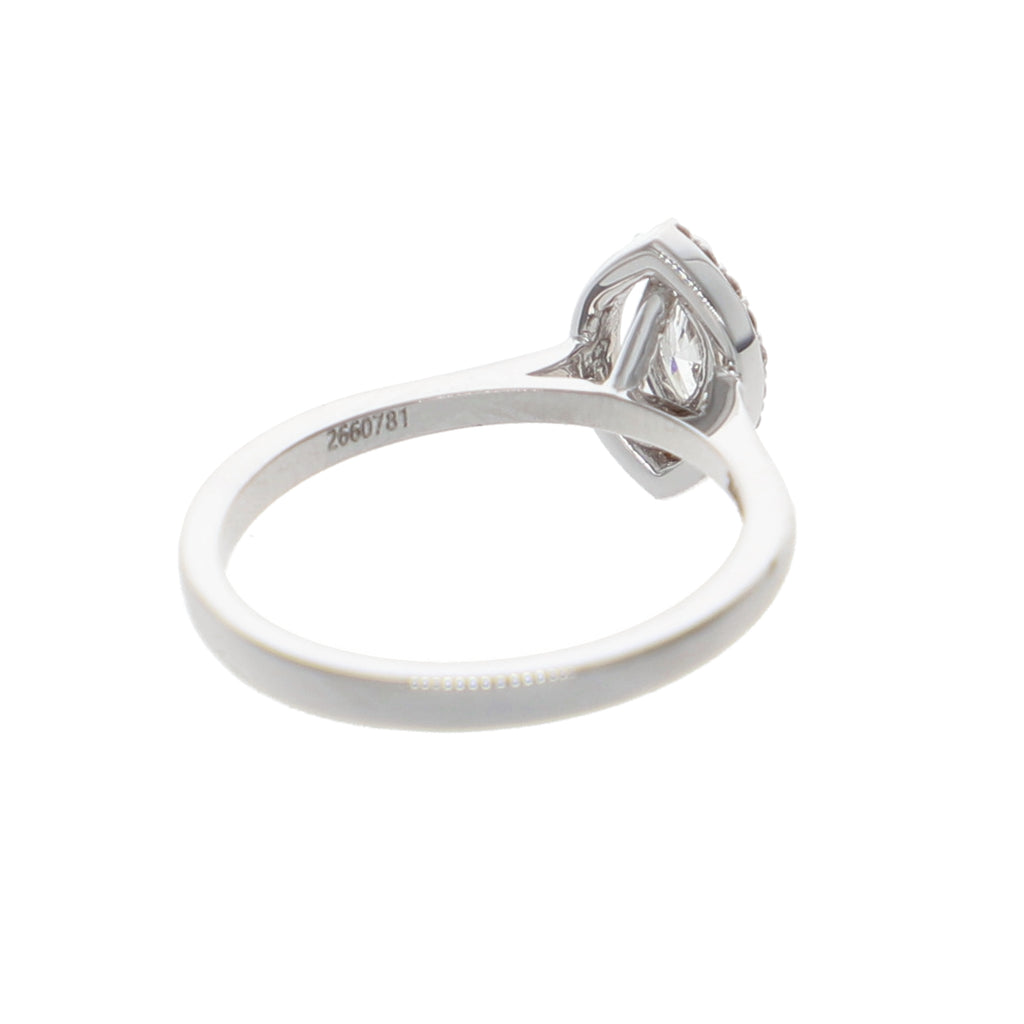 Anillo Oro Blanco Marquise AN-13892