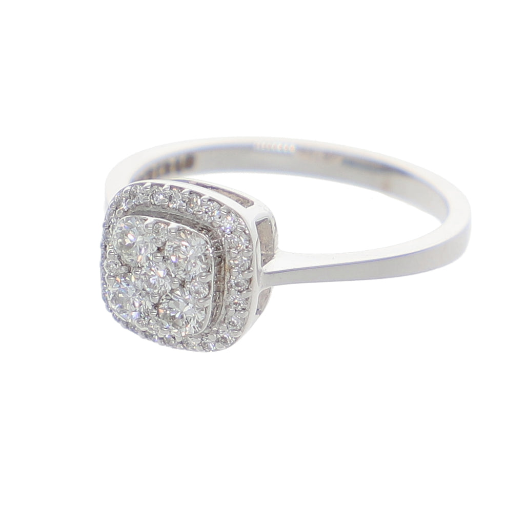 Anillo Oro Blanco Ilusión AN-13894