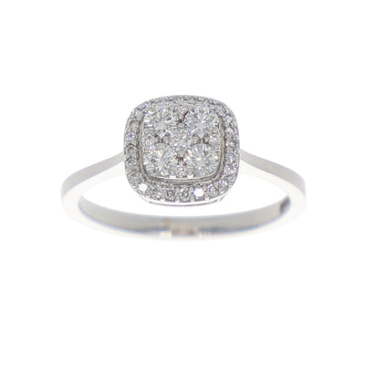 Anillo Oro Blanco Ilusión AN-13894