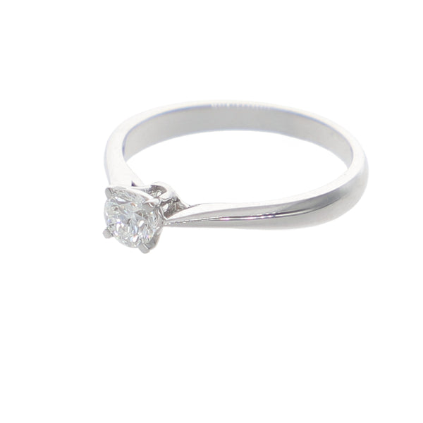 Anillo Oro Blanco Solitario AN-13895