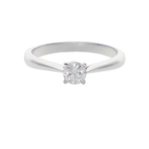Anillo Oro Blanco Solitario AN-13895