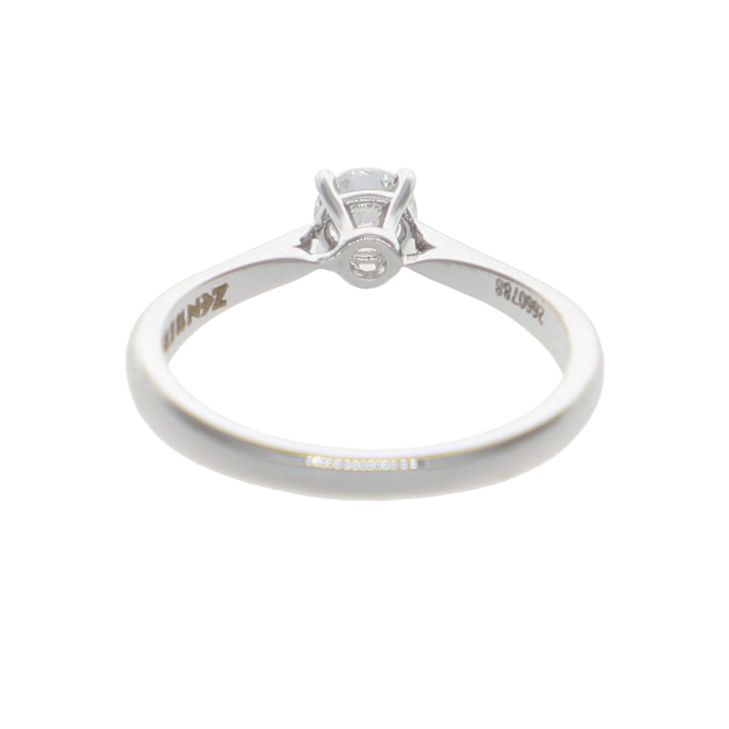Anillo Oro Blanco Solitario AN-13895